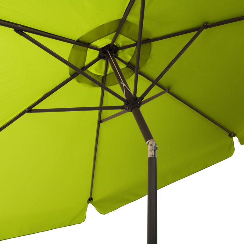 lime green 10ft patio umbrella, round tilting with base 200 Series detail image CorLiving