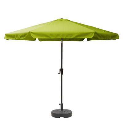 lime green 10ft patio umbrella, round tilting with base 200 Series product image CorLiving#color_lime-green