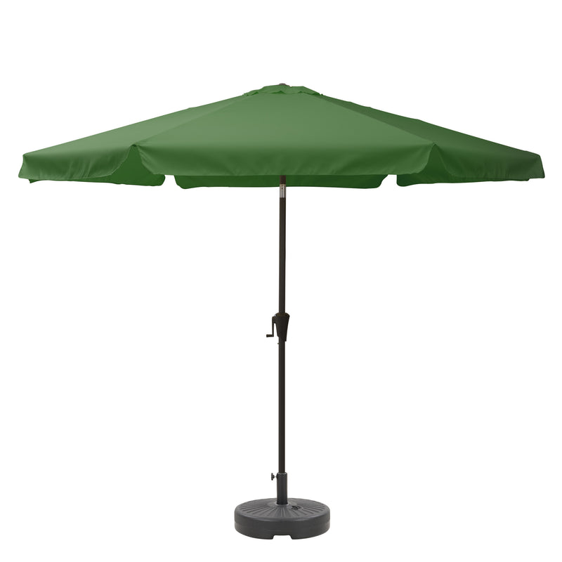 forest green 10ft patio umbrella, round tilting with base 200 Series product image CorLiving