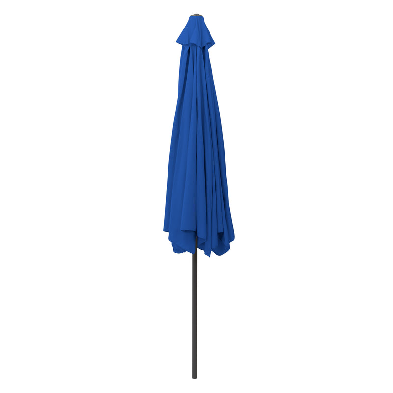 cobalt blue 10ft patio umbrella, round tilting with base 200 Series product image CorLiving