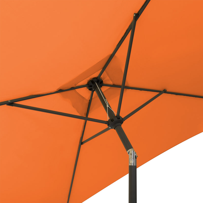 orange square patio umbrella, tilting with base 300 Series detail image CorLiving