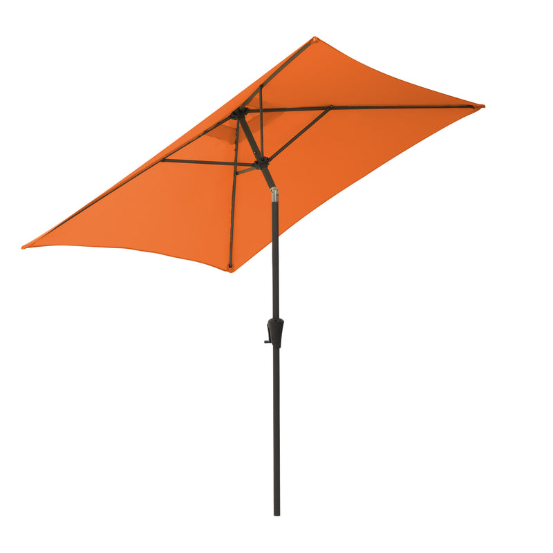orange square patio umbrella, tilting with base 300 Series product image CorLiving