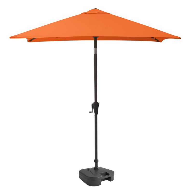 orange square patio umbrella, tilting with base 300 Series product image CorLiving