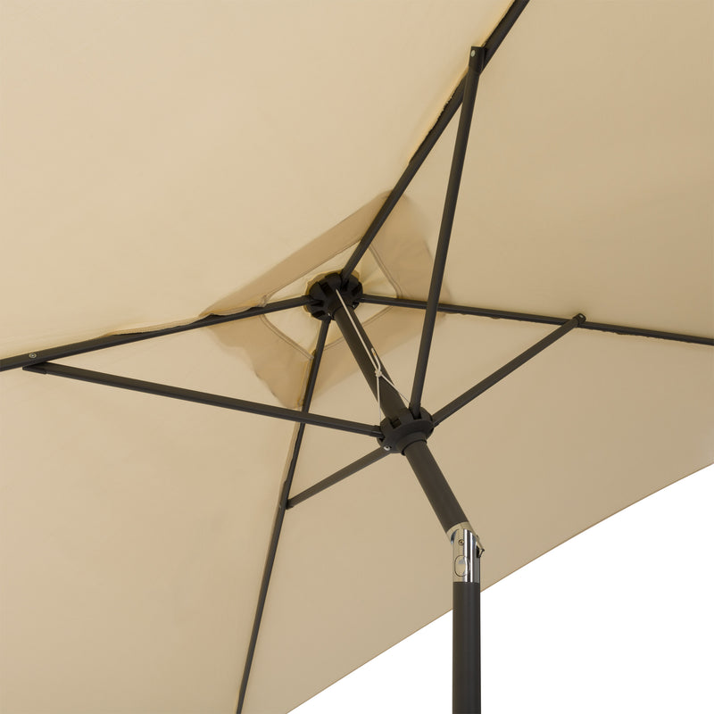 warm white square patio umbrella, tilting with base 300 Series detail image CorLiving