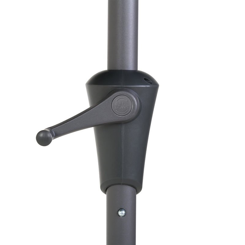 warm white square patio umbrella, tilting with base 300 Series detail image CorLiving