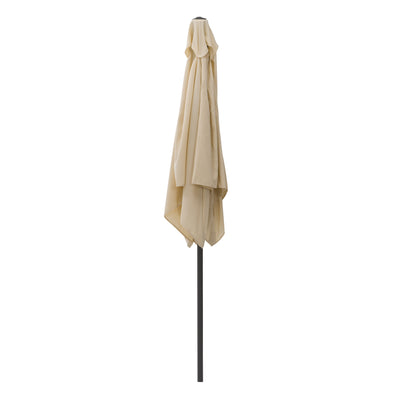 warm white square patio umbrella, tilting with base 300 Series product image CorLiving#color_warm-white