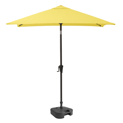 yellow square patio umbrella, tilting with base 300 Series product image CorLiving#color_yellow