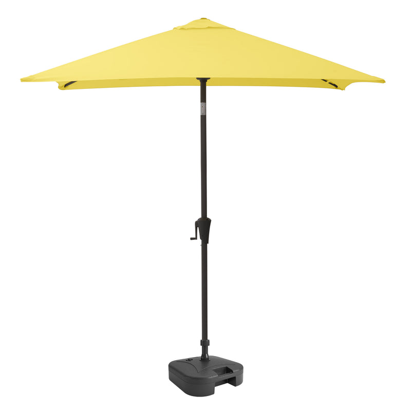 yellow square patio umbrella, tilting with base 300 Series product image CorLiving