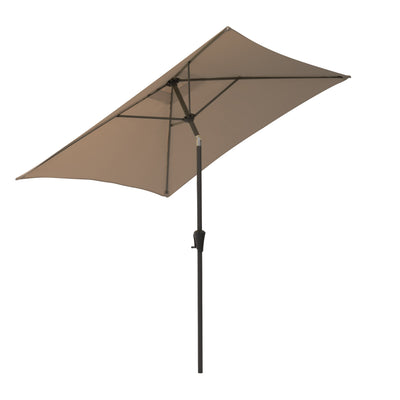 sandy brown square patio umbrella, tilting with base 300 Series product image CorLiving#color_sandy-brown