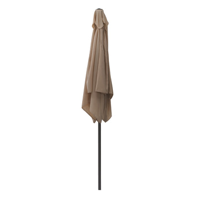 sandy brown square patio umbrella, tilting with base 300 Series product image CorLiving#color_sandy-brown