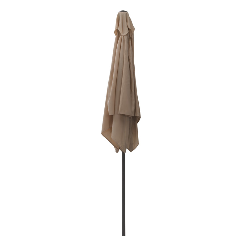 sandy brown square patio umbrella, tilting with base 300 Series product image CorLiving