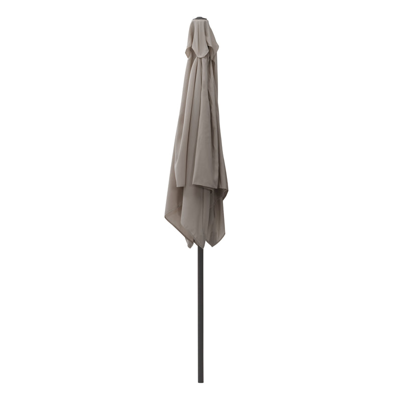 sand grey square patio umbrella, tilting with base 300 Series product image CorLiving