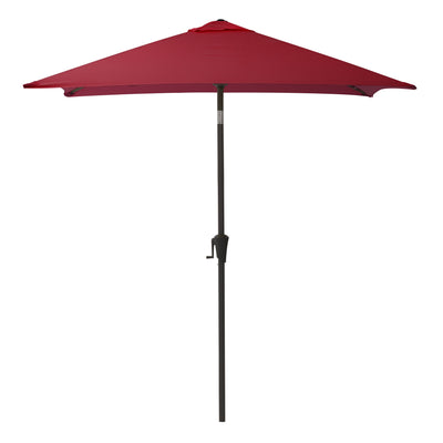 wine red square patio umbrella, tilting with base 300 Series product image CorLiving#color_wine-red