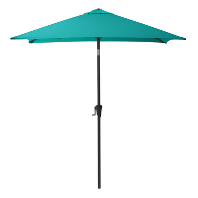 turquoise blue square patio umbrella, tilting with base 300 Series product image CorLiving#color_turquoise-blue