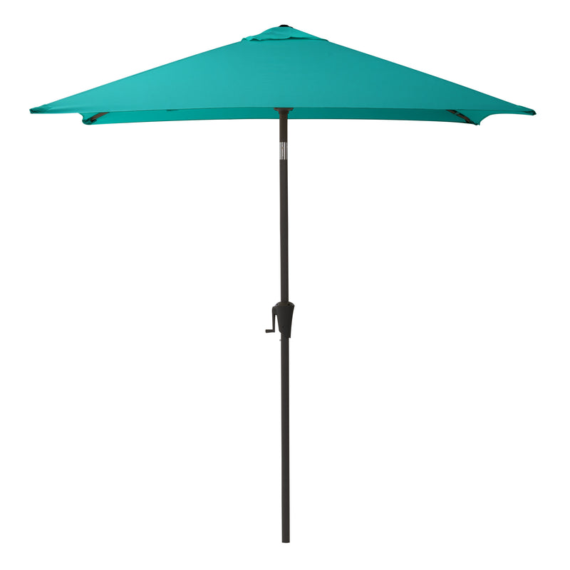 turquoise blue square patio umbrella, tilting with base 300 Series product image CorLiving