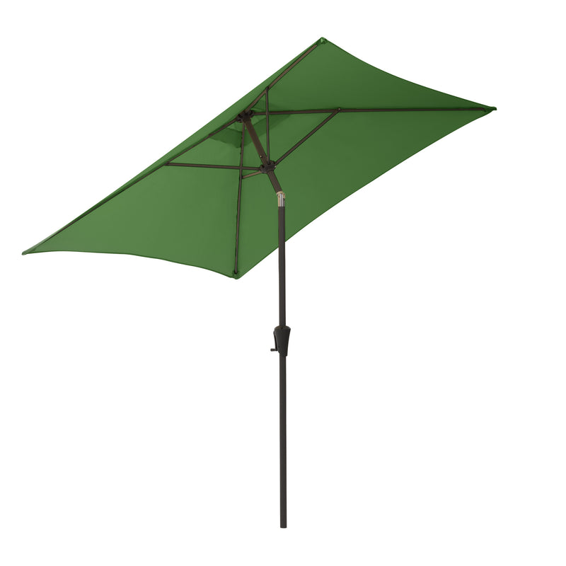 forest green square patio umbrella, tilting with base 300 Series product image CorLiving