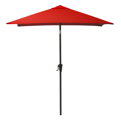 crimson red square patio umbrella, tilting with base 300 Series product image CorLiving#color_crimson-red