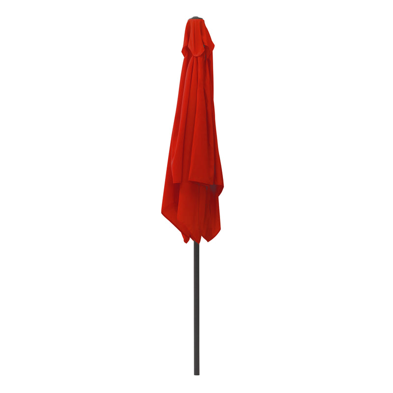 crimson red square patio umbrella, tilting with base 300 Series product image CorLiving
