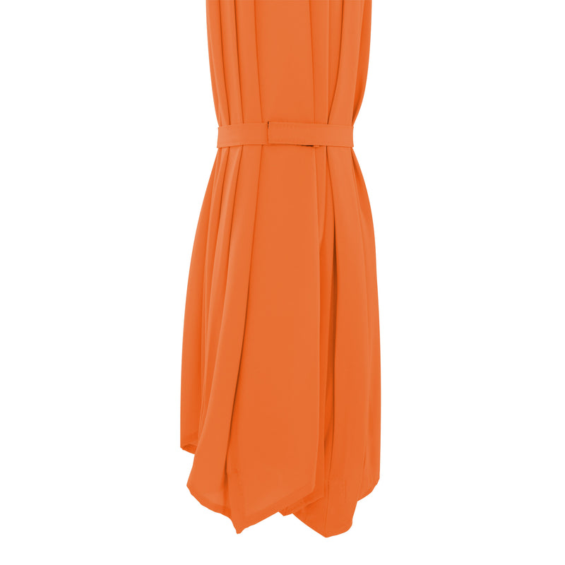 orange offset patio umbrella with base 400 Series detail image CorLiving