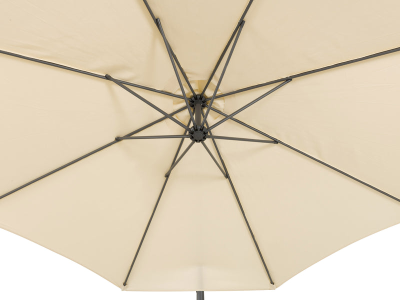 warm white offset patio umbrella 400 Series detail image CorLiving