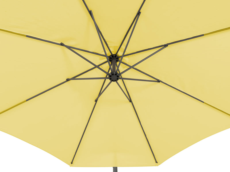 yellow offset patio umbrella 400 Series detail image CorLiving