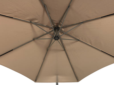 sandy brown offset patio umbrella 400 Series detail image CorLiving#color_ppu-brown