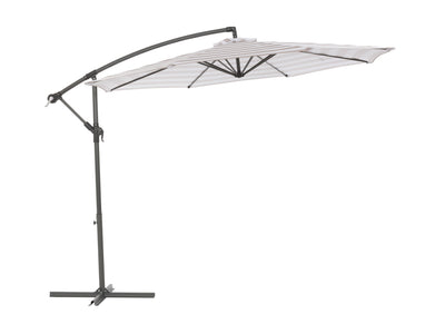 taupe and white offset patio umbrella 420 Series product image CorLiving#color_taupe-and-white