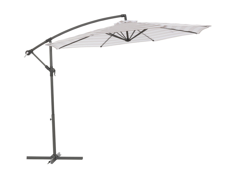 taupe and white offset patio umbrella 400 Series product image CorLiving