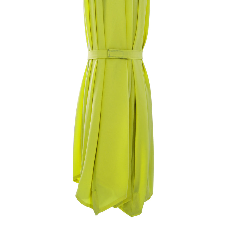 lime green offset patio umbrella with base 400 Series detail image CorLiving
