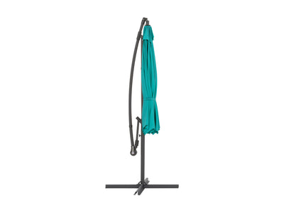 turquoise blue offset patio umbrella 400 Series product image CorLiving#color_ppu-turquoise-blue