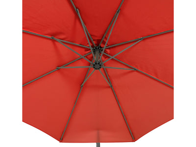 crimson red offset patio umbrella 400 Series detail image CorLiving#color_ppu-crimson-red