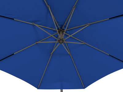 cobalt blue offset patio umbrella 400 Series detail image CorLiving#color_ppu-cobalt-blue
