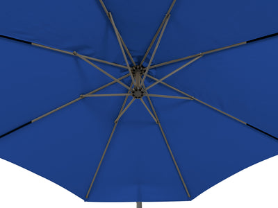 cobalt blue offset patio umbrella 400 Series detail image CorLiving#color_ppu-cobalt-blue