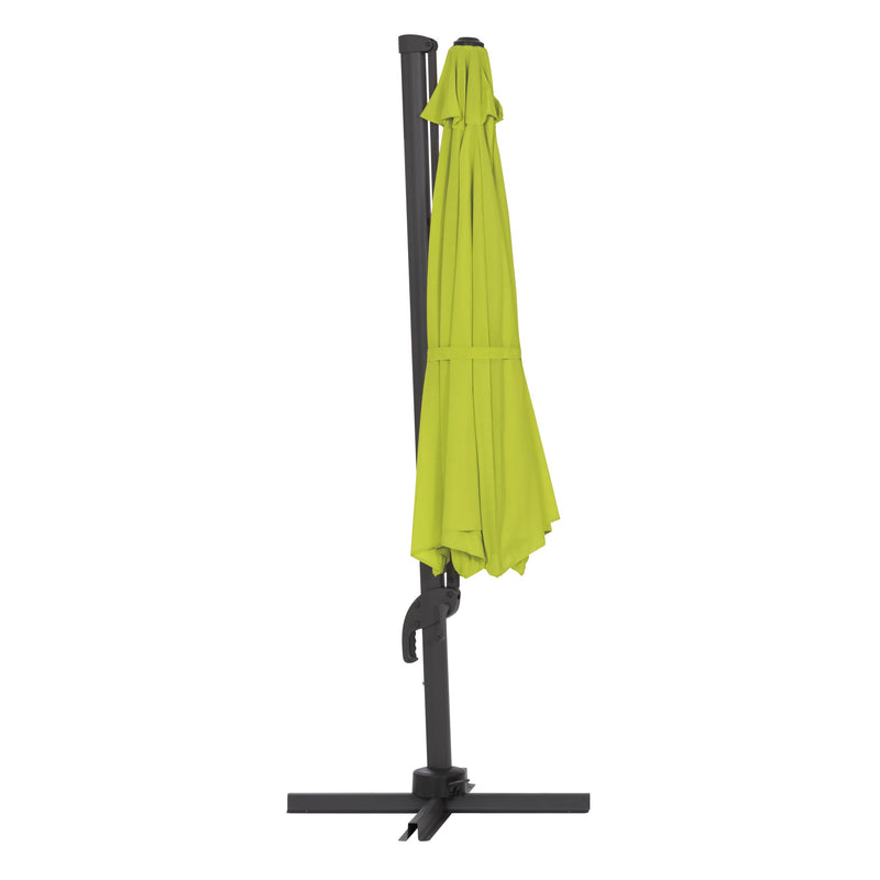 lime green deluxe offset patio umbrella with base 500 Series product image CorLiving