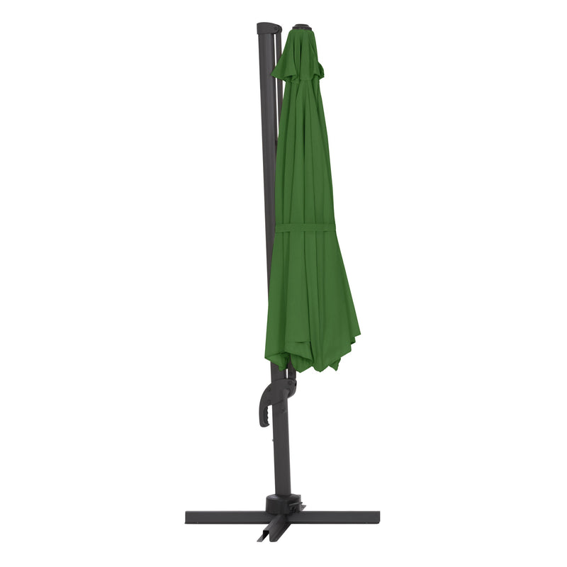 forest green deluxe offset patio umbrella with base 500 Series product image CorLiving