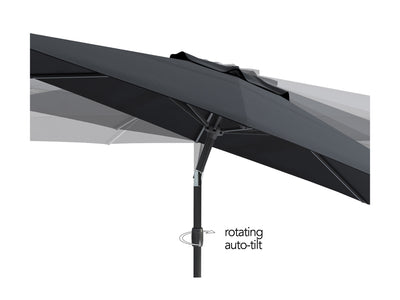 black large patio umbrella, tilting 700 Series product image CorLiving#color_ppu-black