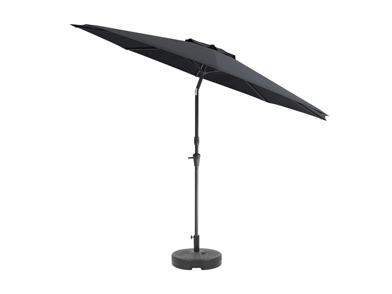 black large patio umbrella, tilting with base 700 Series product image CorLiving