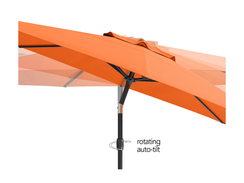 orange large patio umbrella, tilting 700 Series product image CorLiving