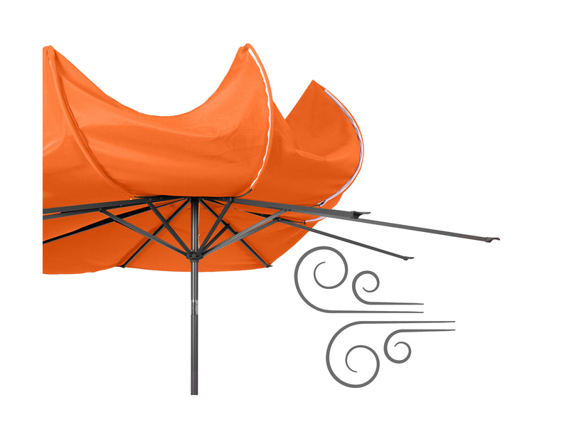 orange large patio umbrella, tilting 700 Series product image CorLiving