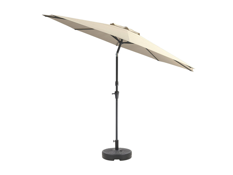 warm white large patio umbrella, tilting with base 700 Series product image CorLiving