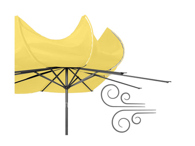 yellow large patio umbrella, tilting 700 Series product image CorLiving#color_ppu-yellow