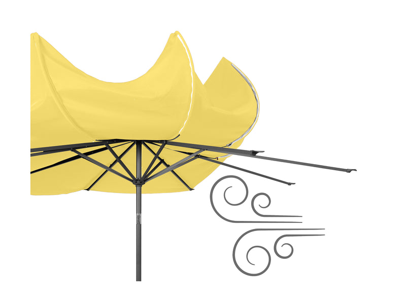 yellow large patio umbrella, tilting 700 Series product image CorLiving