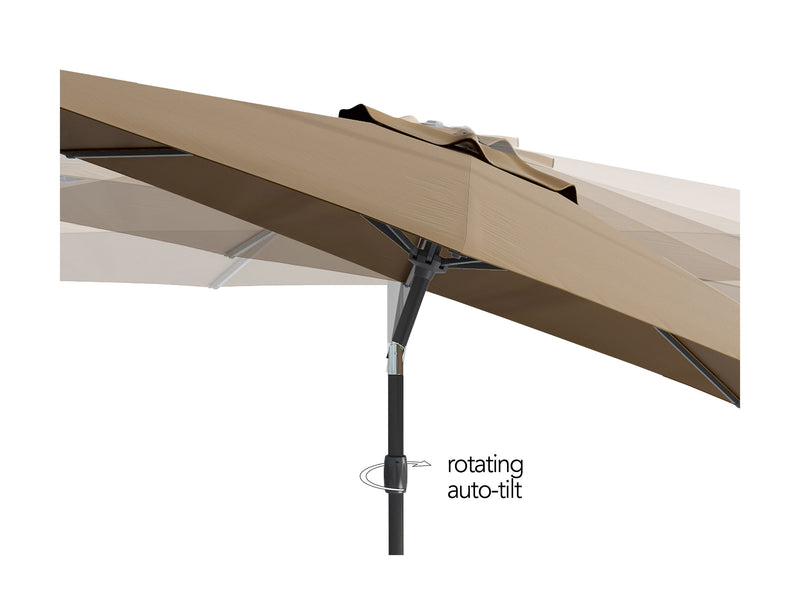 sandy brown large patio umbrella, tilting 700 Series product image CorLiving