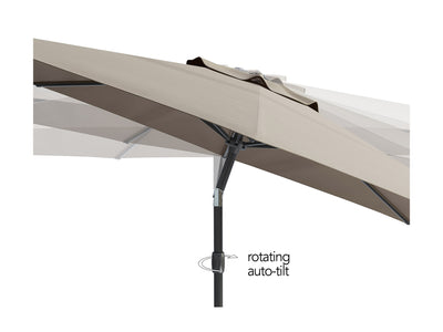 sandy grey large patio umbrella, tilting 700 Series product image CorLiving#color_ppu-sandy-grey