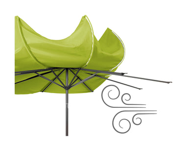 lime green large patio umbrella, tilting 700 Series product image CorLiving#color_ppu-lime-green