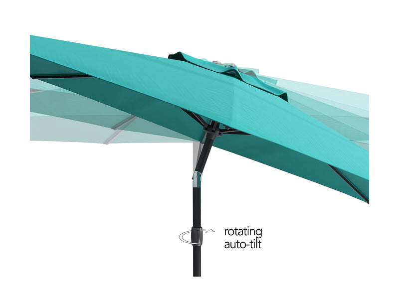 turquoise blue large patio umbrella, tilting 700 Series product image CorLiving