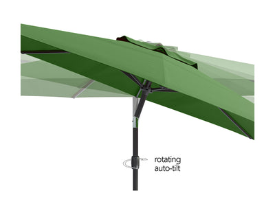 forest green large patio umbrella, tilting 700 Series product image CorLiving#color_ppu-forest-green