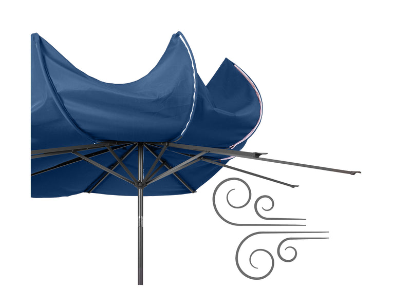 cobalt blue large patio umbrella, tilting 700 Series product image CorLiving