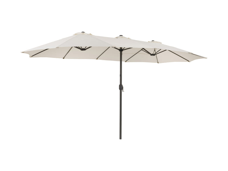 warm white double patio umbrella, 15ft Bertha Collection product image CorLiving