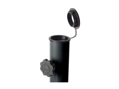 corliving ppu-900-u patio umbrella stand grey Dark Grey Patio Umbrella Stand